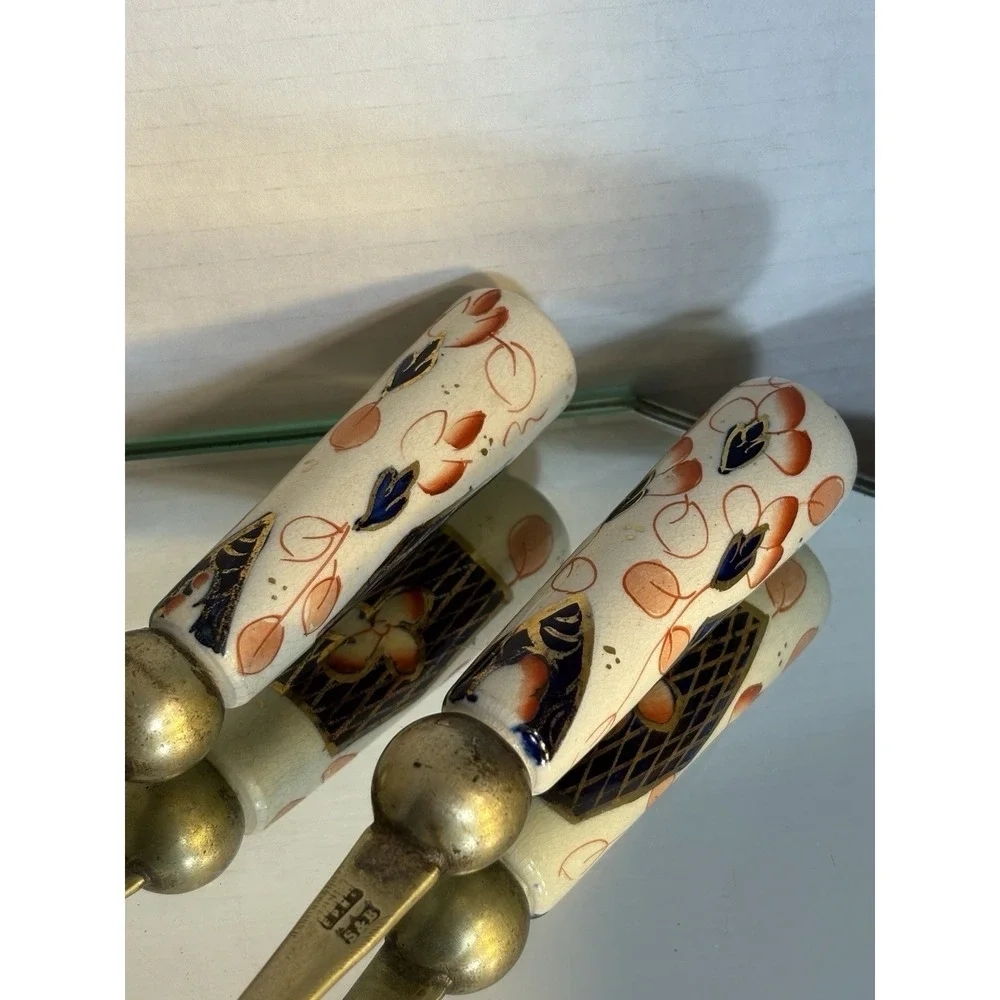 Slack & Barlow Serving Spoon And Fork Imari-Style